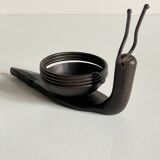 Brutalist Snail Candle Holder Vintage
