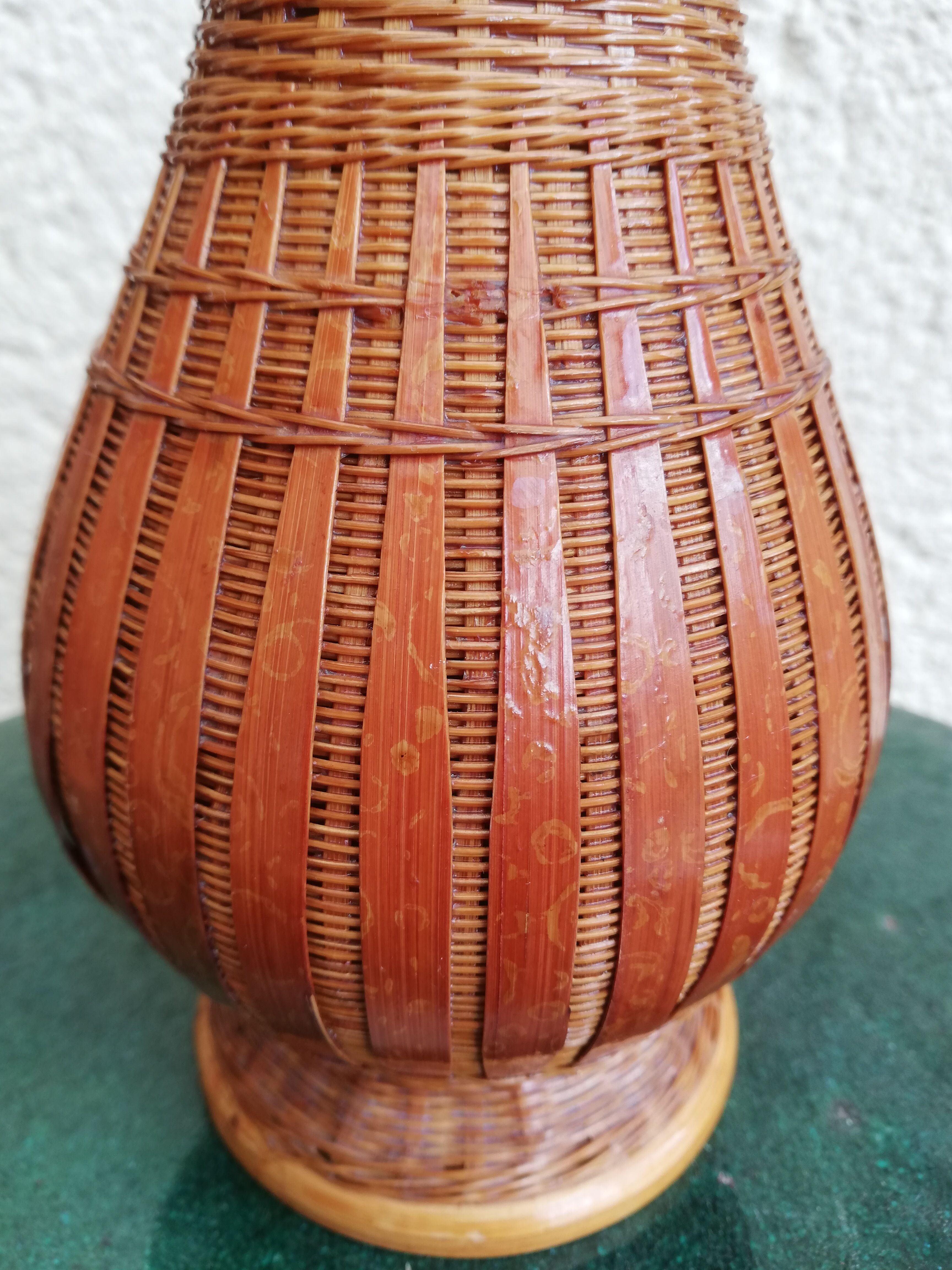 Rattan vase
