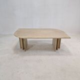 Italian travertine coffee table