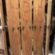 Vintage American sled in wood and metal - 1950s