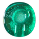Vide-poche vintage en verre recuit vert