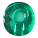 Vide-poche vintage en verre recuit vert