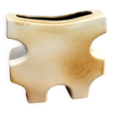 Beige ceramic vase