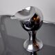 Space age ashtray, chrome, italy, 1970