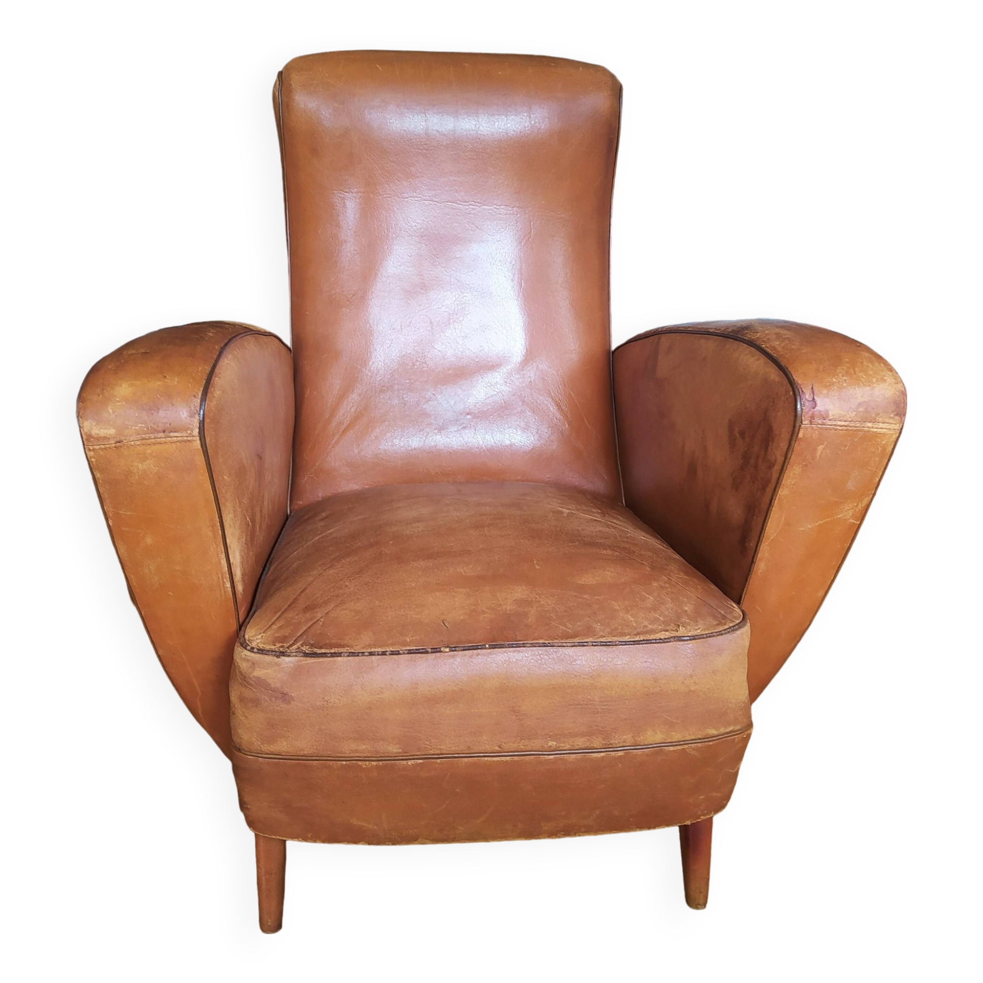 Leather club chair 1950/1960
