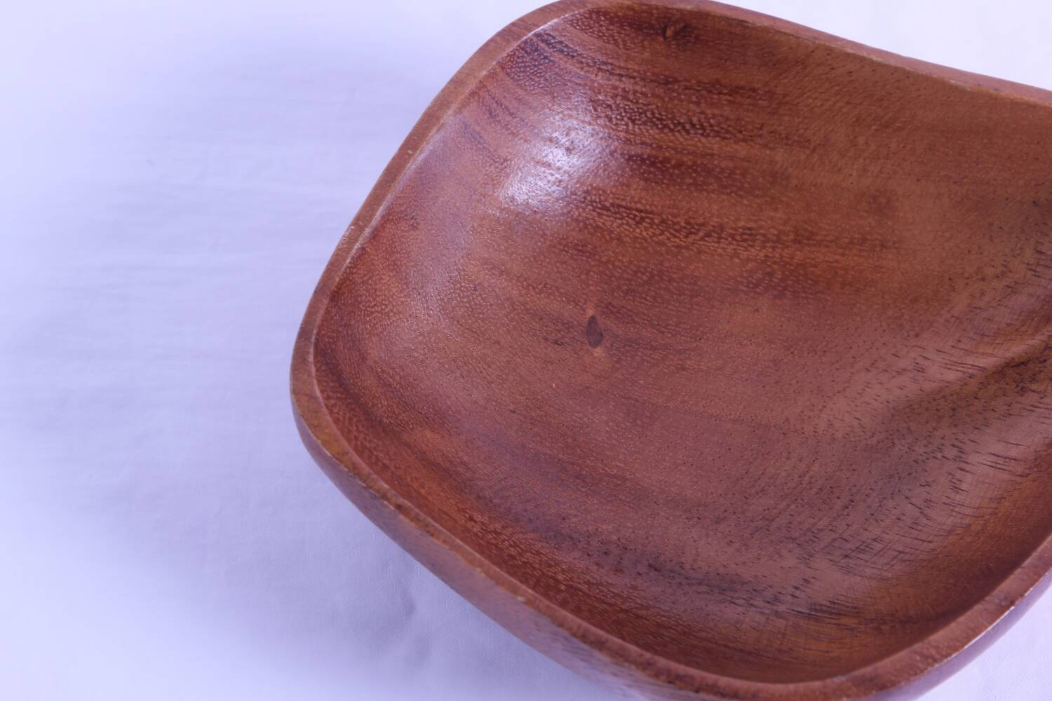 Pair of pear-shaped wooden trinket trays
