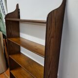 Oak wall bookcase shelf