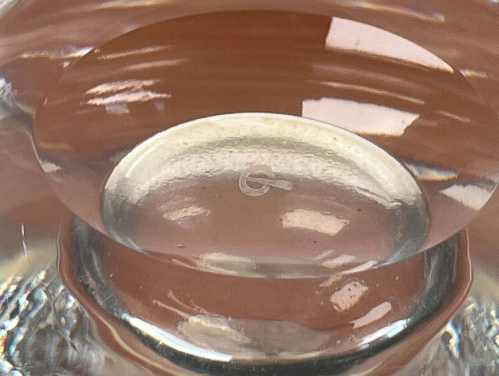 Vintage glass vase from the German Flamingo series by Peill & Putzler, 1970s.