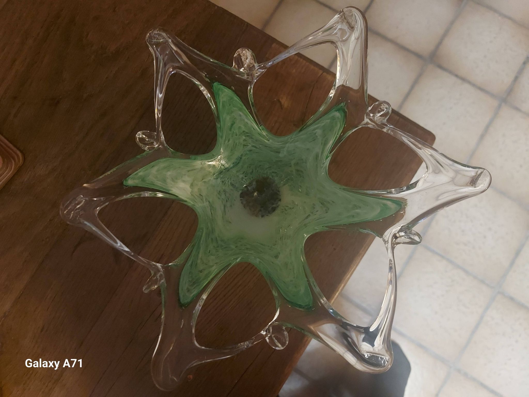 Vintage Murano blown glass coupe
