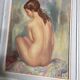 Tableau Albert Genta, femme nue de dos, XXème siècle