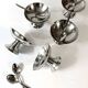 Ensemble de 5 coupes à glace et cuillères en Inox Guy Degrenne