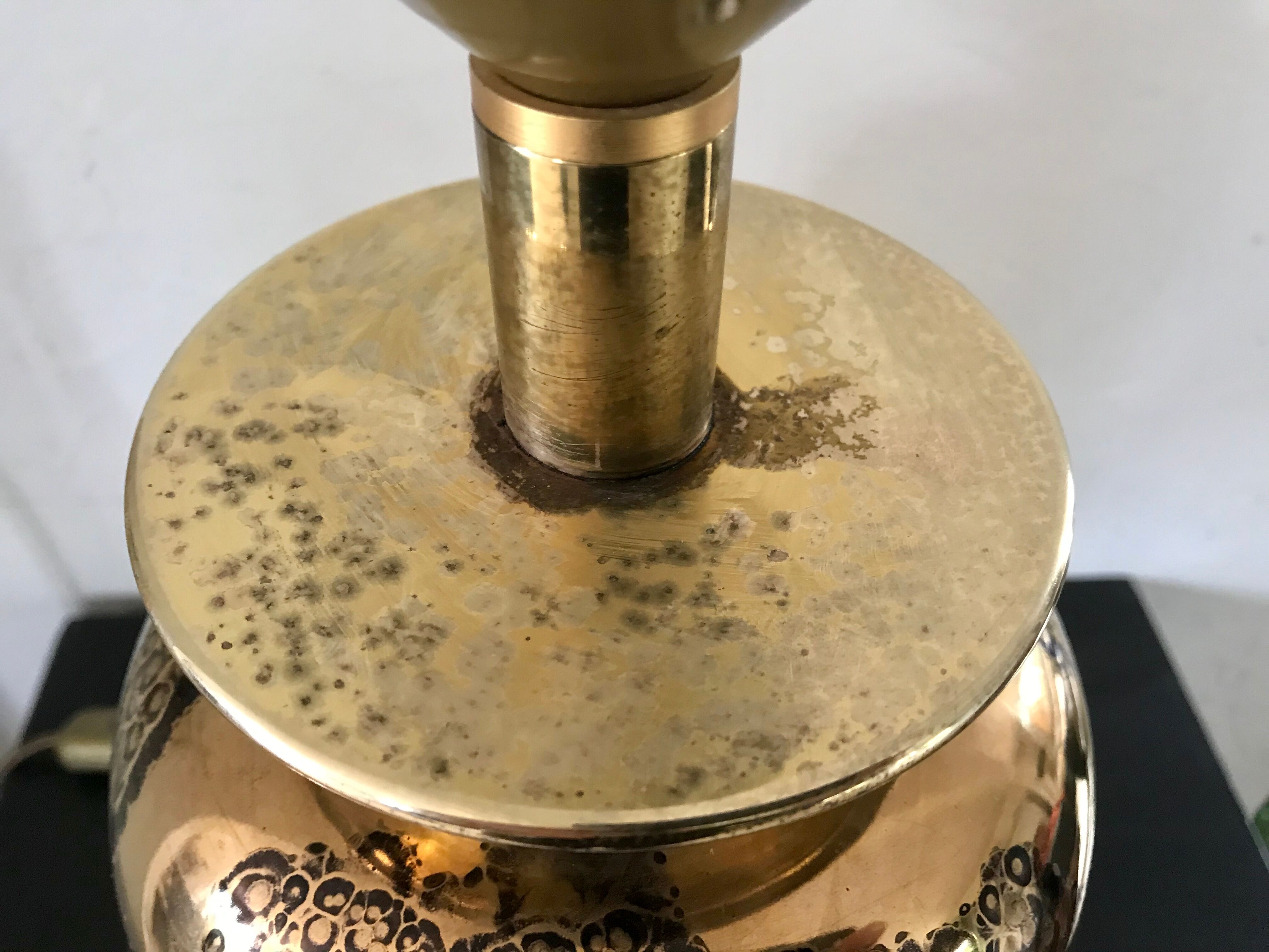 Vintage brass lamp by Le Dauphin