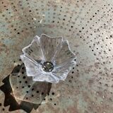 Crystal bowl in the shape of flowers, vintage Orrefors Sweden design