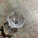 Crystal bowl in the shape of flowers, vintage Orrefors Sweden design