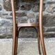 Set of 8 vintage bistro chairs, 50s, 60s, dark oak.