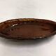 Old Dish In glazed gadrooned terracotta