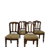 Ensemble de quatre chaises de style Umbertine