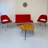 Vintage 2-seater sofa from the 70s, Artifort design, red