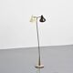 Double-arm adjustable reading floor lamp by J.J.M. Hoogervorst, Anvia, circa 1950.