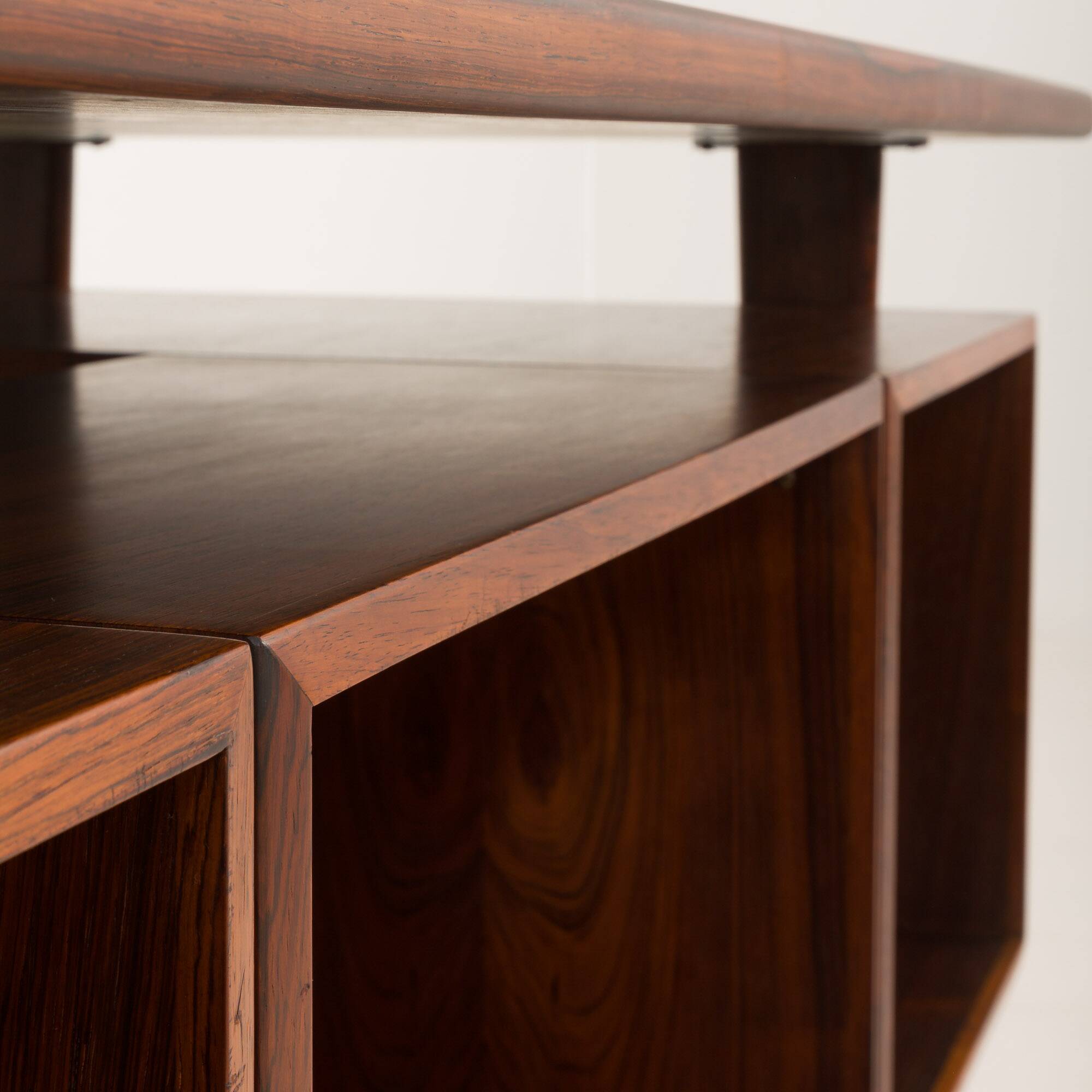 Bureau exécutif Kai Kristiansen en palissandre modèle 59 pour Feldballes Möbelfabrik, Danemark, années 1960