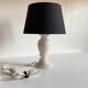 Lampe pieds en pierre d’albatre vintage