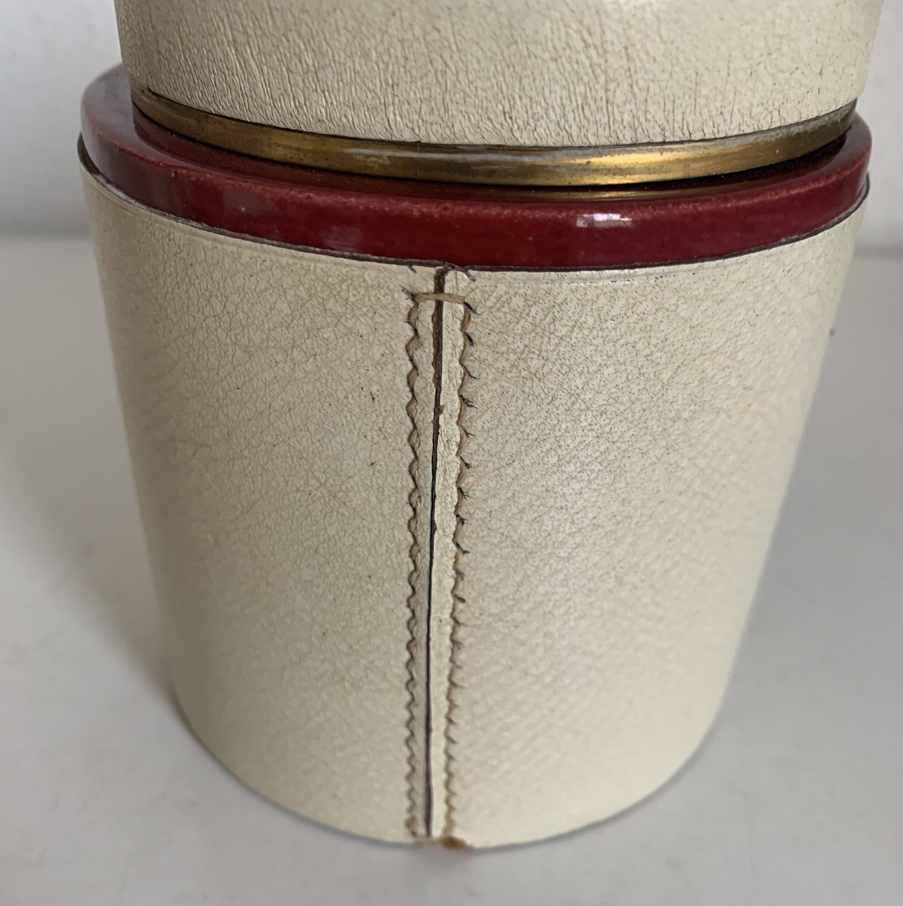 Vintage cigarette holder 1950 Longchamp horse leather - 11 x 10 cm