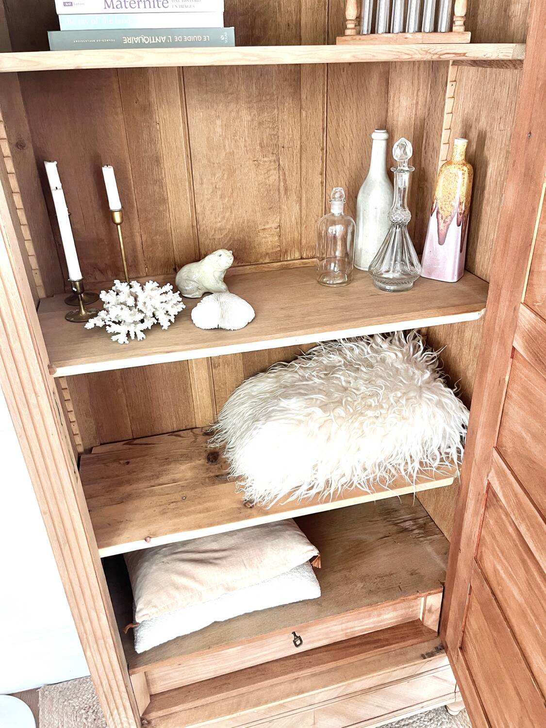 Restored Rococo Bonnetière Wardrobe