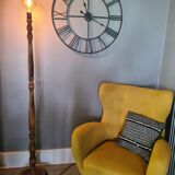 Wooden floor lamp