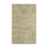 Tapis beige turc vintage noué à la main 181 cm x 294 cm