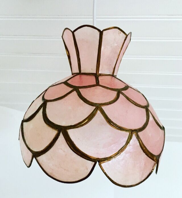 Pink mother-of-pearl hanging