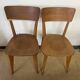 Ensemble table et 4 chaises en bois vintage