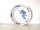 Creil et Montereau round serving dish, blue flower motif