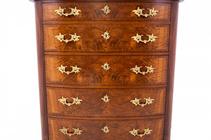 Antique chest of drawers, Northern Europe, circa 1860. After renovation.