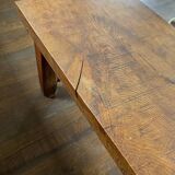 Table base brutalist solid wood