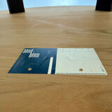 Vintage marquetry wooden table designed by Dieter Waeckerlin for Idealheim an70.