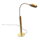 Vintage Hollywood Regency brass floor lamp by designer Florian Schulz, 1970s.
