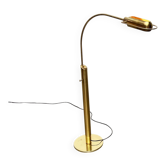 Lampe sur pied en laiton de style régence hollywoodienne vintage par le designer Florian Schulz, années 1970