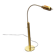 Vintage Hollywood Regency brass floor lamp by designer Florian Schulz, 1970s.