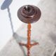 Vintage ashtray, ashtray on tripod wooden foot, push ashtray, tripod ashtray