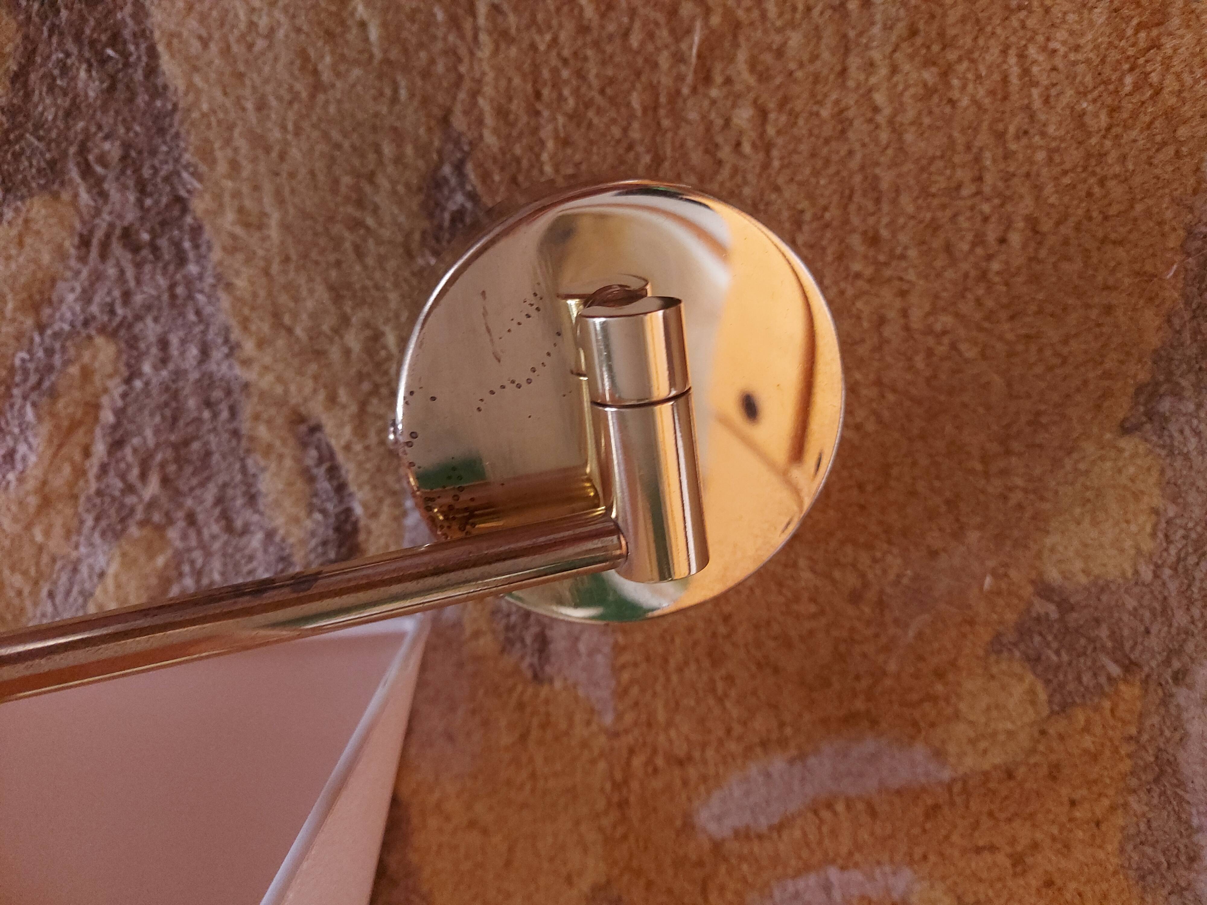 TWO BRASS WALL LIGHTS