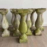 Set of 10 vintage antique style balusters