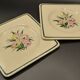 Cake service in Gien earthenware, Butterfly pattern, 1960s.