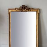 Miroir ancien doré 19ème siècle trumeau