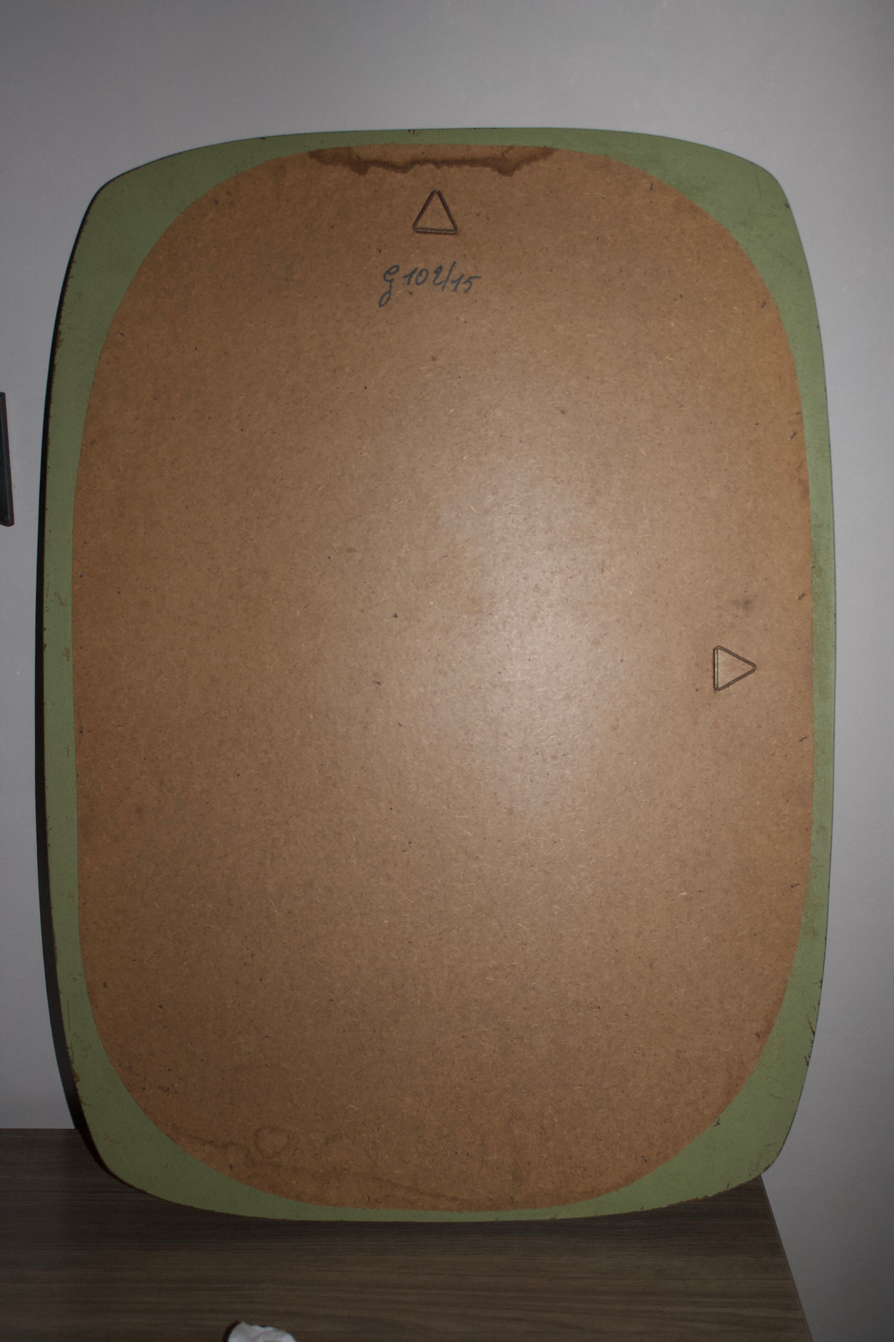 Vintage retro mirror, Scandinavian, from the 1970s