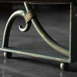 Bakery Display Rack with Iron Frame and Oak Shelves, France, 1920s