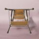 Old wooden workshop stepladder - seat height: 85 cm