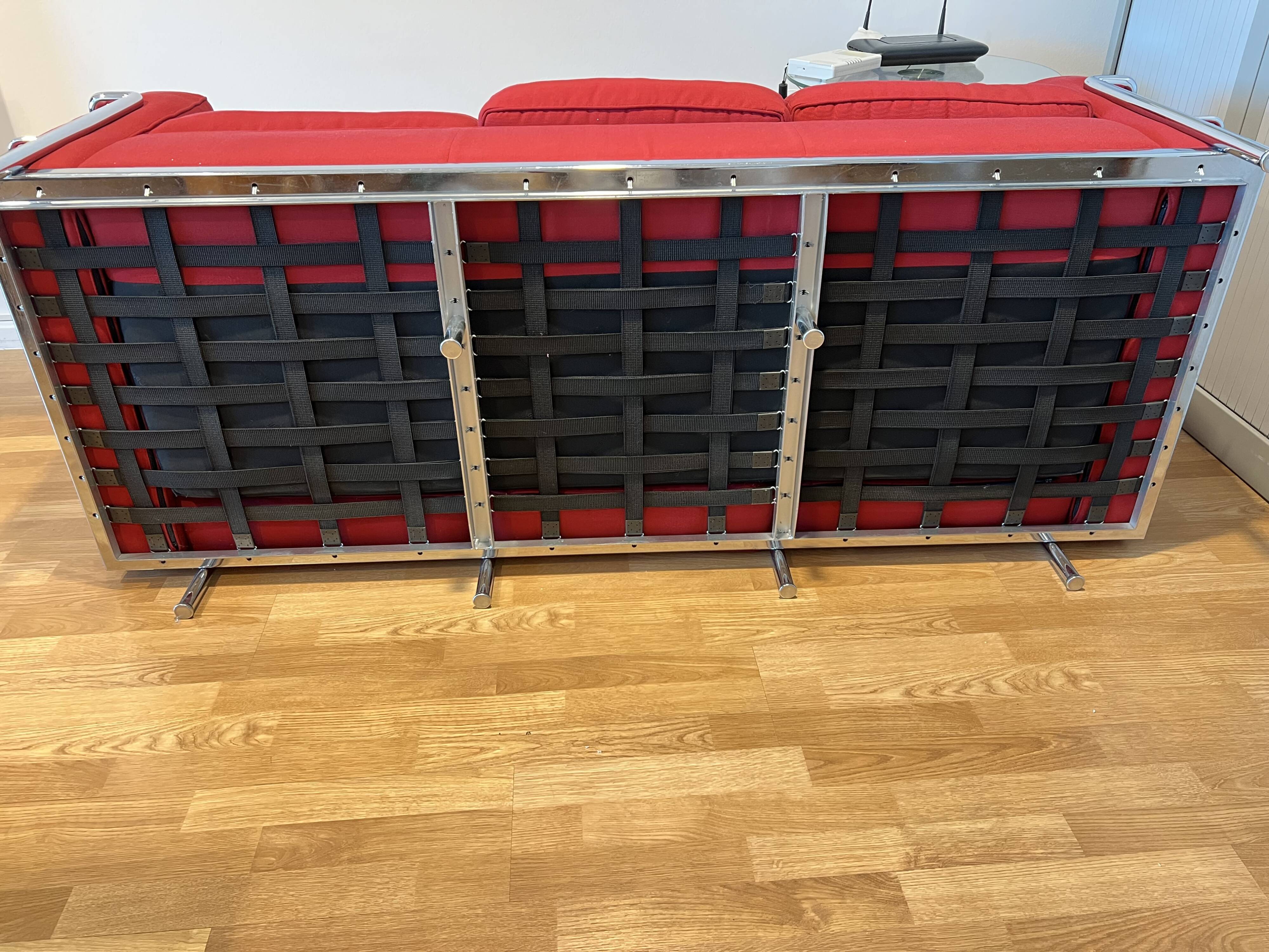 Lc3 3-seater canapé original cassina – le corbusier