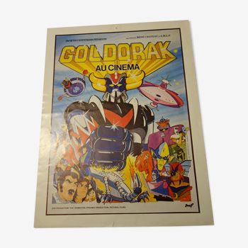 Affichette de cinéma - film goldorak de jacques canestrier - années 80