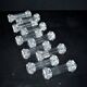 Portieux set of 10 antique molded glass knife rests – tableware