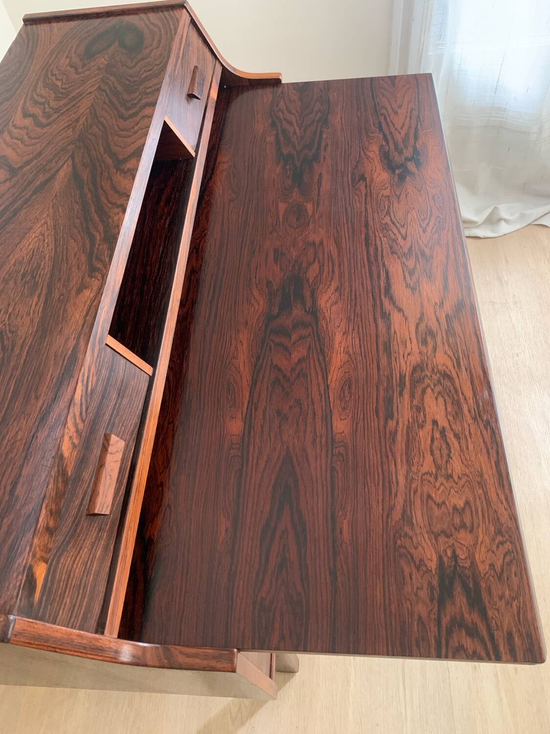 Scandinavian rosewood secretary desk by Arne Wahl Iversen